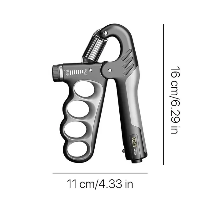Macyo Adjustable Hand Gripper 5-100 kg with Rep Counter