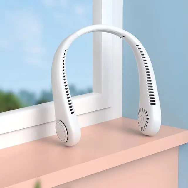 Bladeless Neck Fan, USB Rechargeable, 3 Speeds