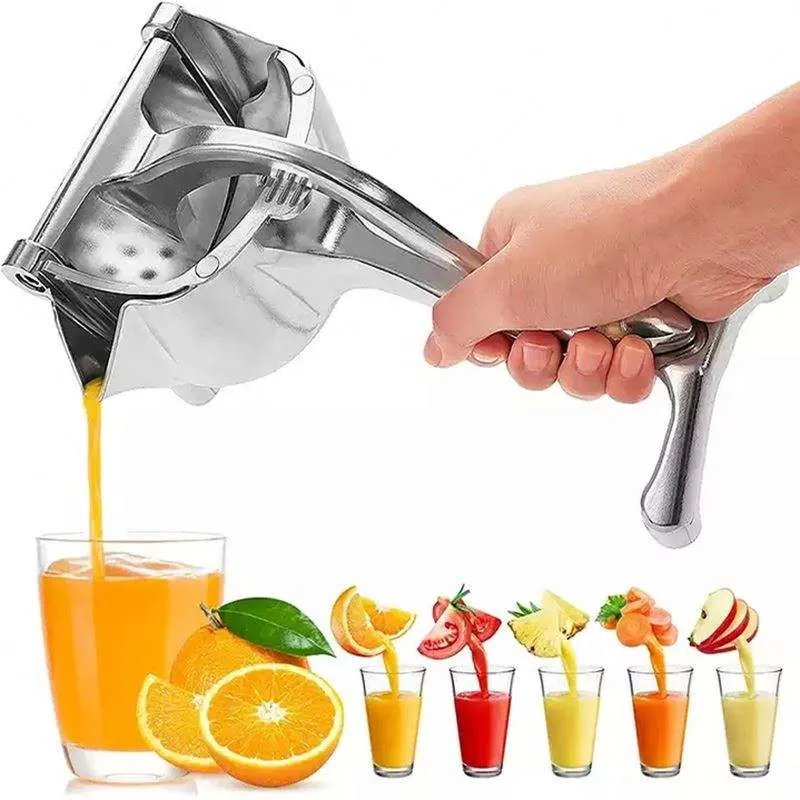 Manual Hand Press Juicer, Aluminium Alloy Fruit Squeezer