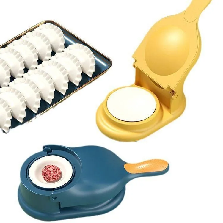 2-in-1 Dumpling Maker: Dough Press & Momo Mould
