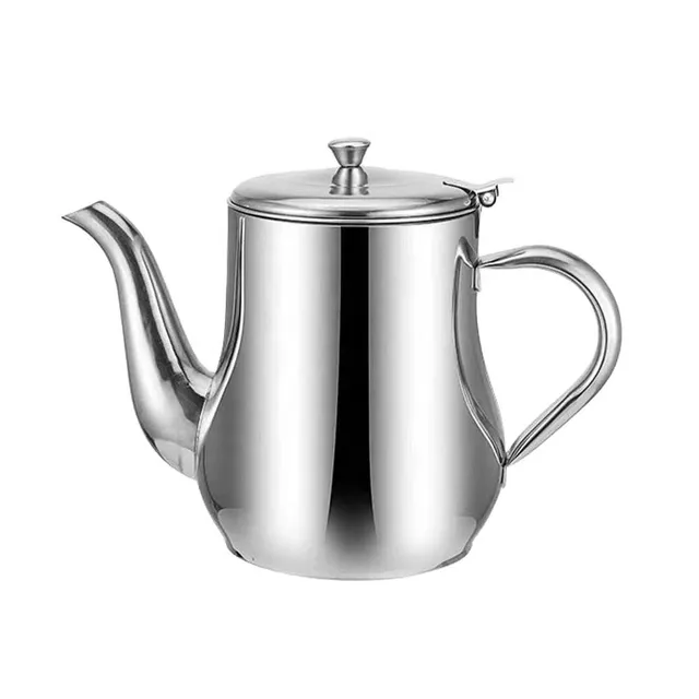 Stainless Steel Oil Filter Pot with Strainer, 32 oz