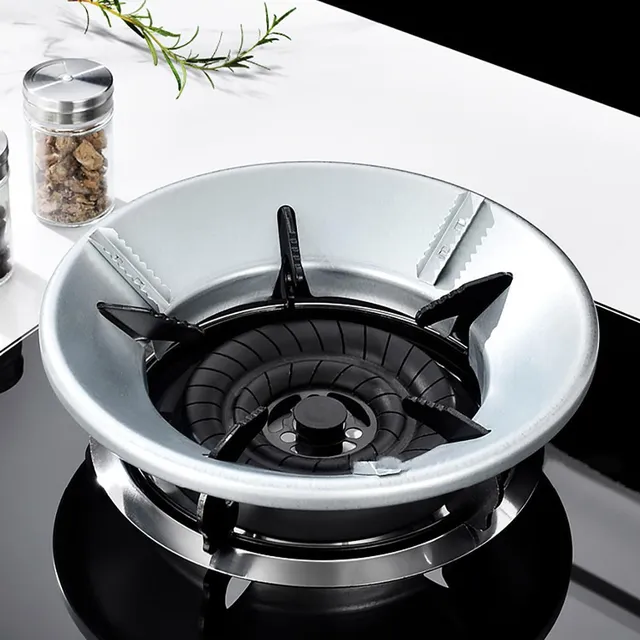 Gas Stove Wind Shield & Flame Guard Ring, Energy Saving