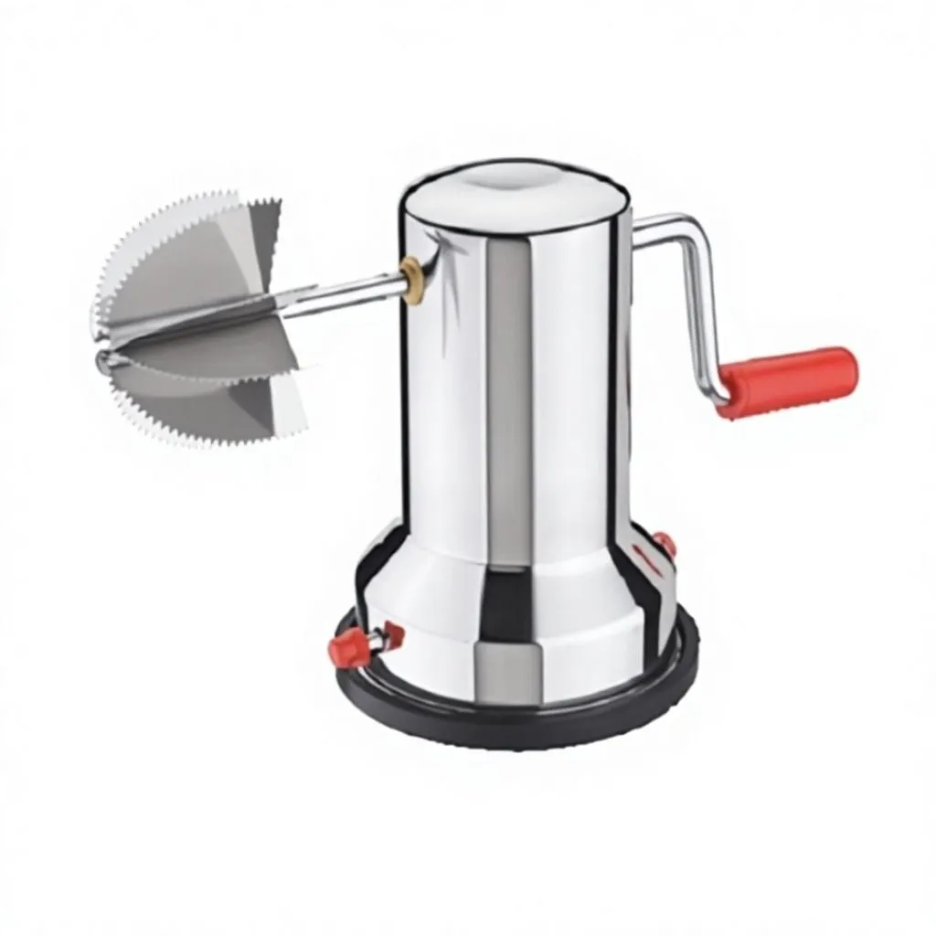 Stainless Steel Coconut Scraper with Suction Base, Hand Crank