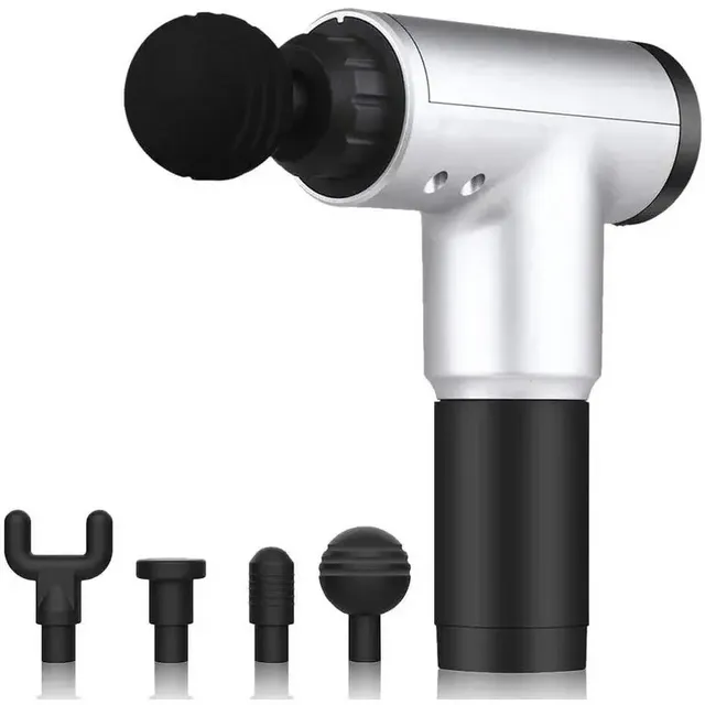 KH-320 Fascial Massage Gun, 6 Speed Levels, 4 Heads, Rechargeable